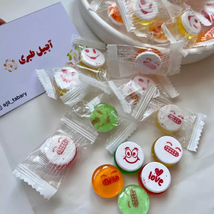 شکلات نعنایی طرح لبخند شرکت آدرین 500 گرمی
