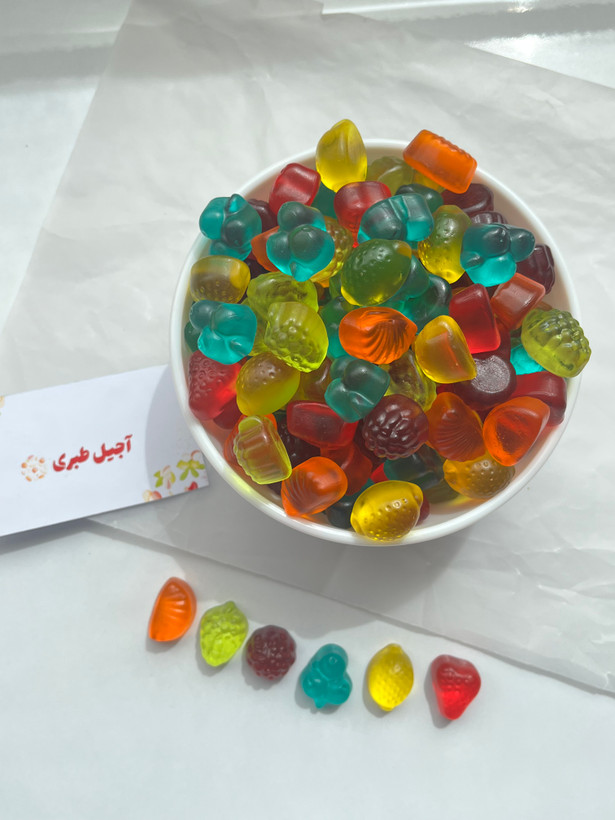 بسته بندی پاستیل میوه ای مخلوط ۱۰۰ گرمی